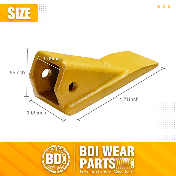 BDI Wear Parts 2AH Original Fab Bucket Teeth 5 Pack with Pins Backhole Excavator Bucket Digging Teeth