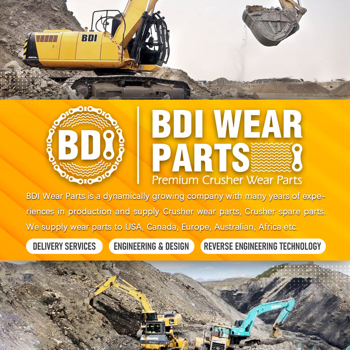 BDI Wear Parts 5 Pack Forged Caterpillar J350 Style Bucket Dirt Teeth w/Pins 8E6358 & 8E6359 Retainers - 1U3352 (5)